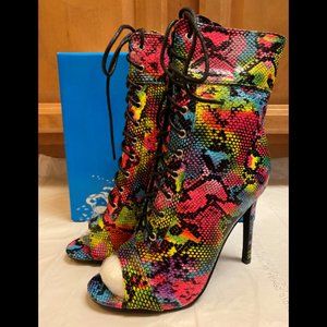 Bella Luna Karina Snake Rainbow Multi boot